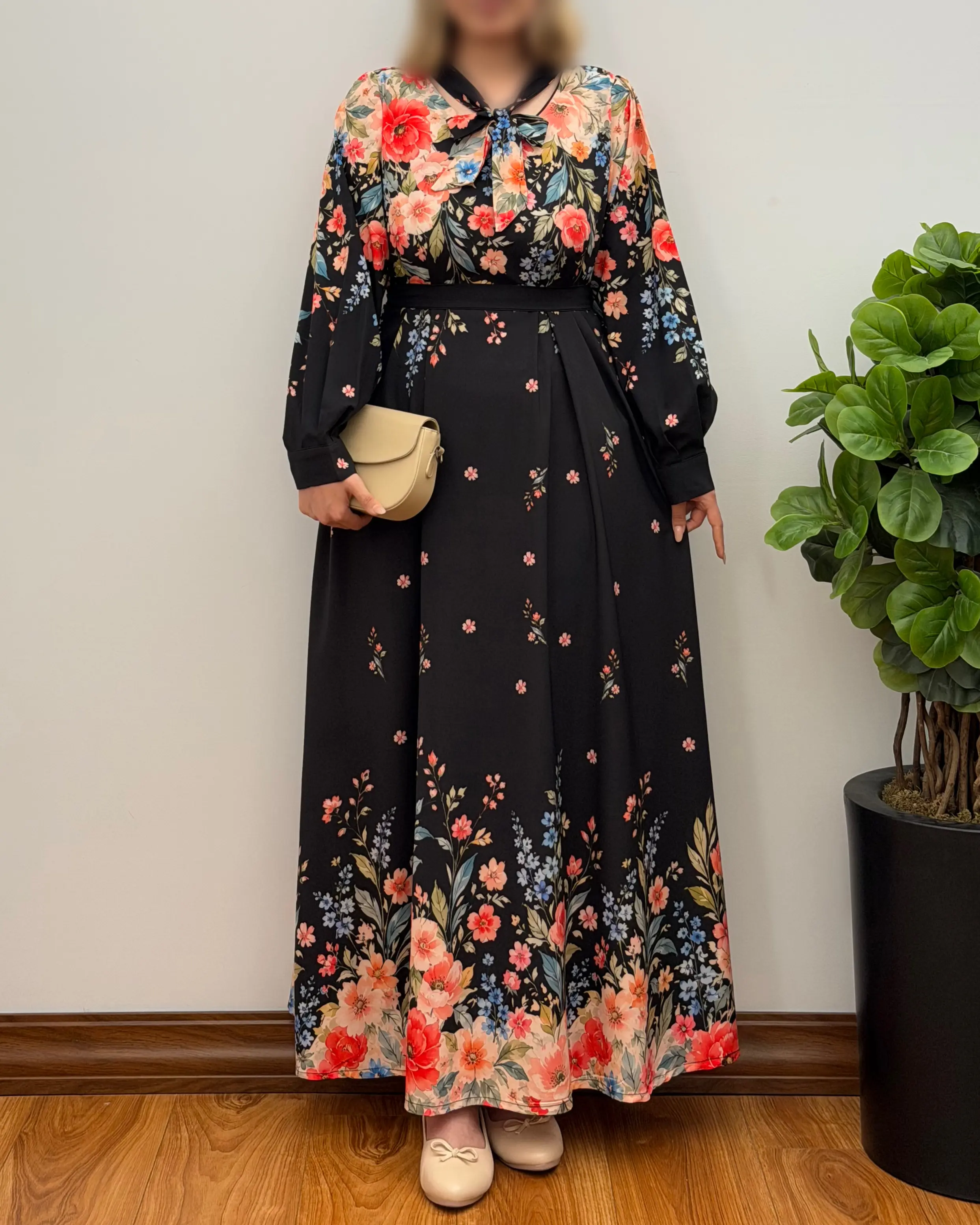 پیراهن ساحلی گیسو مدل آبرنگی