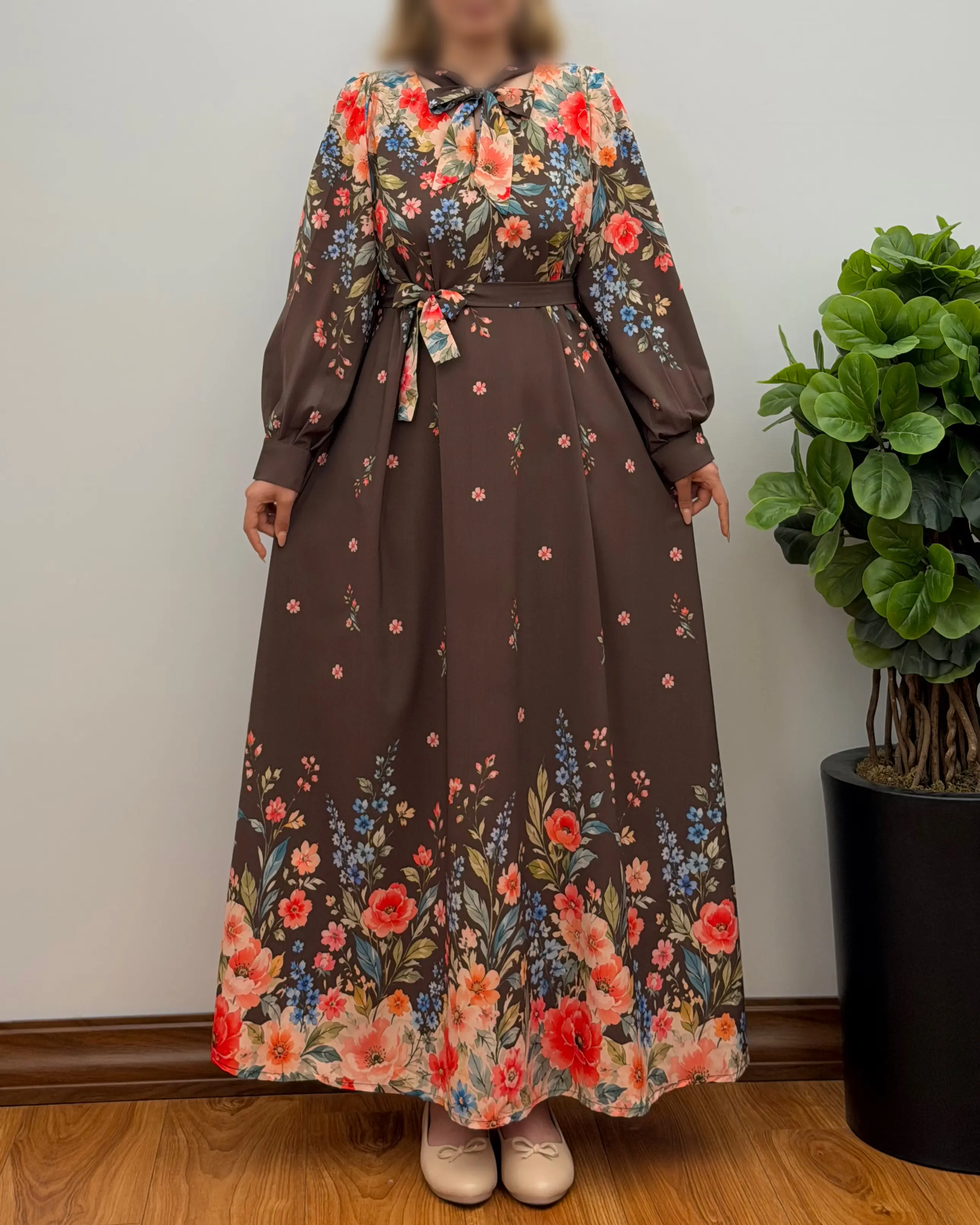 پیراهن ساحلی گیسو مدل آبرنگی