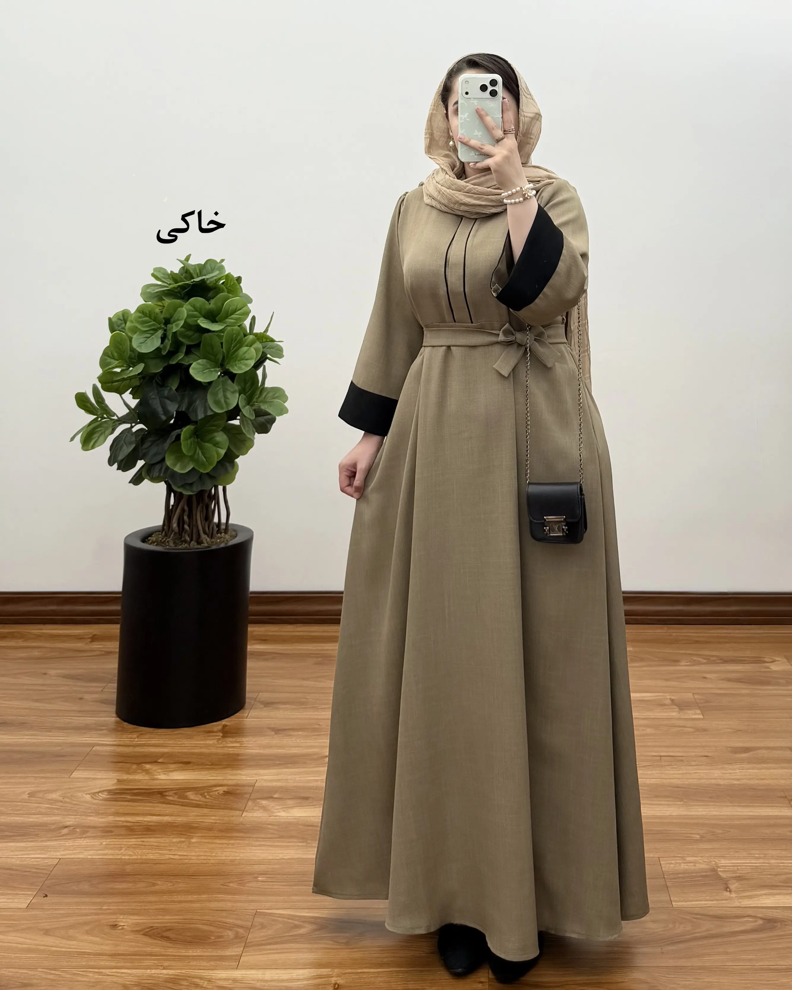 مانتو بلند لینن مدل هانی