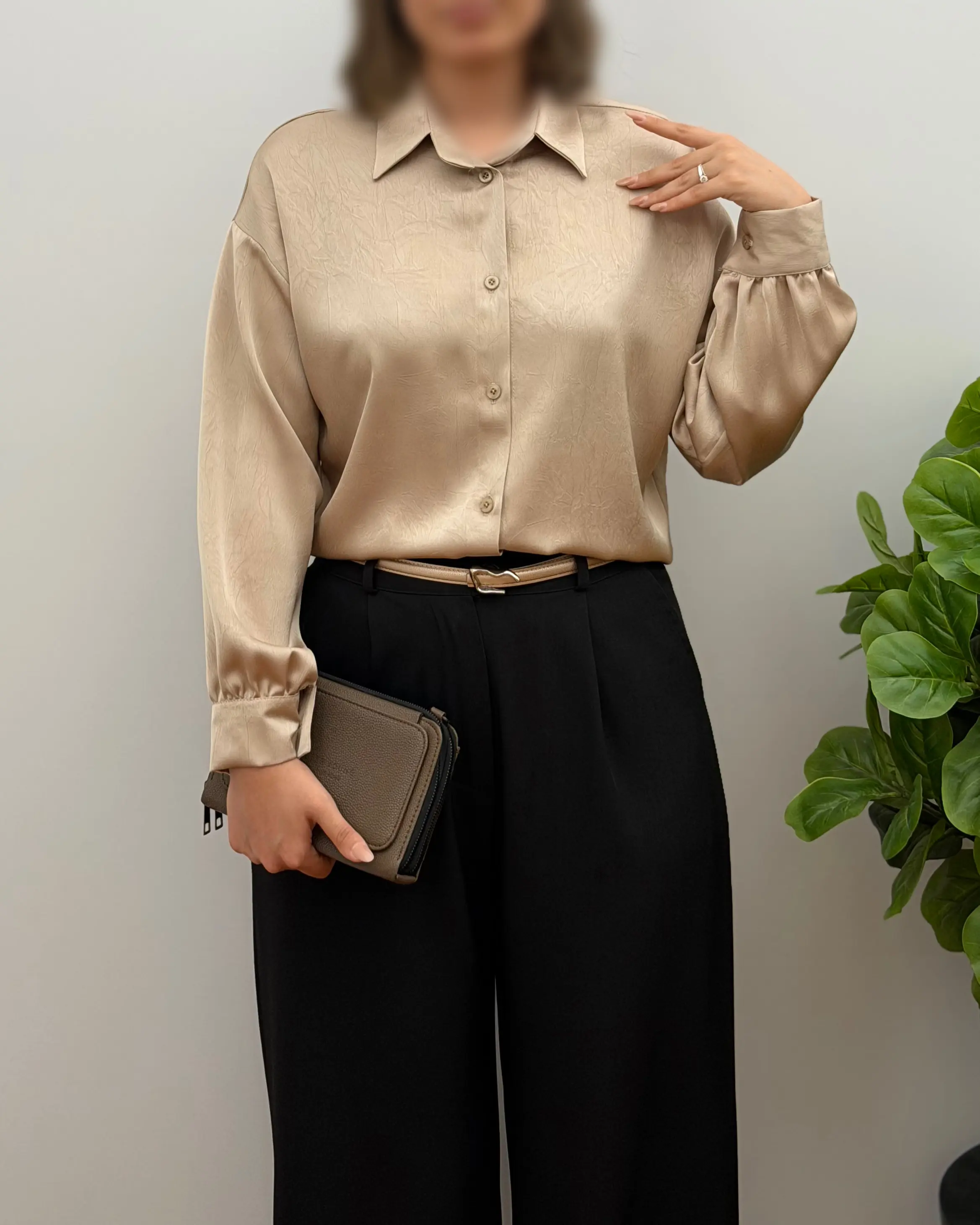شومیز زنانه ساتن کراش