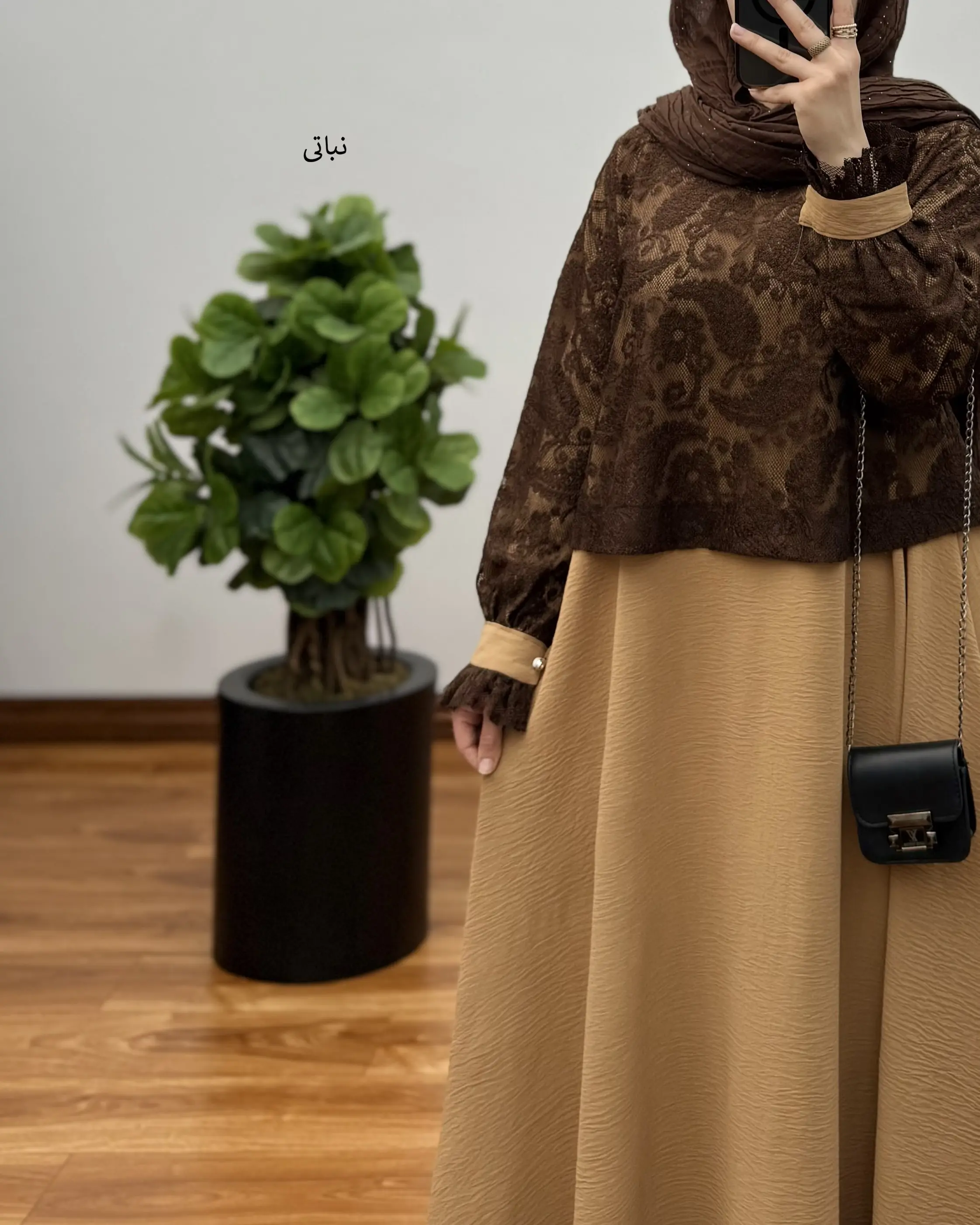 پیراهن مانتویی تمام کلوش مهیاس