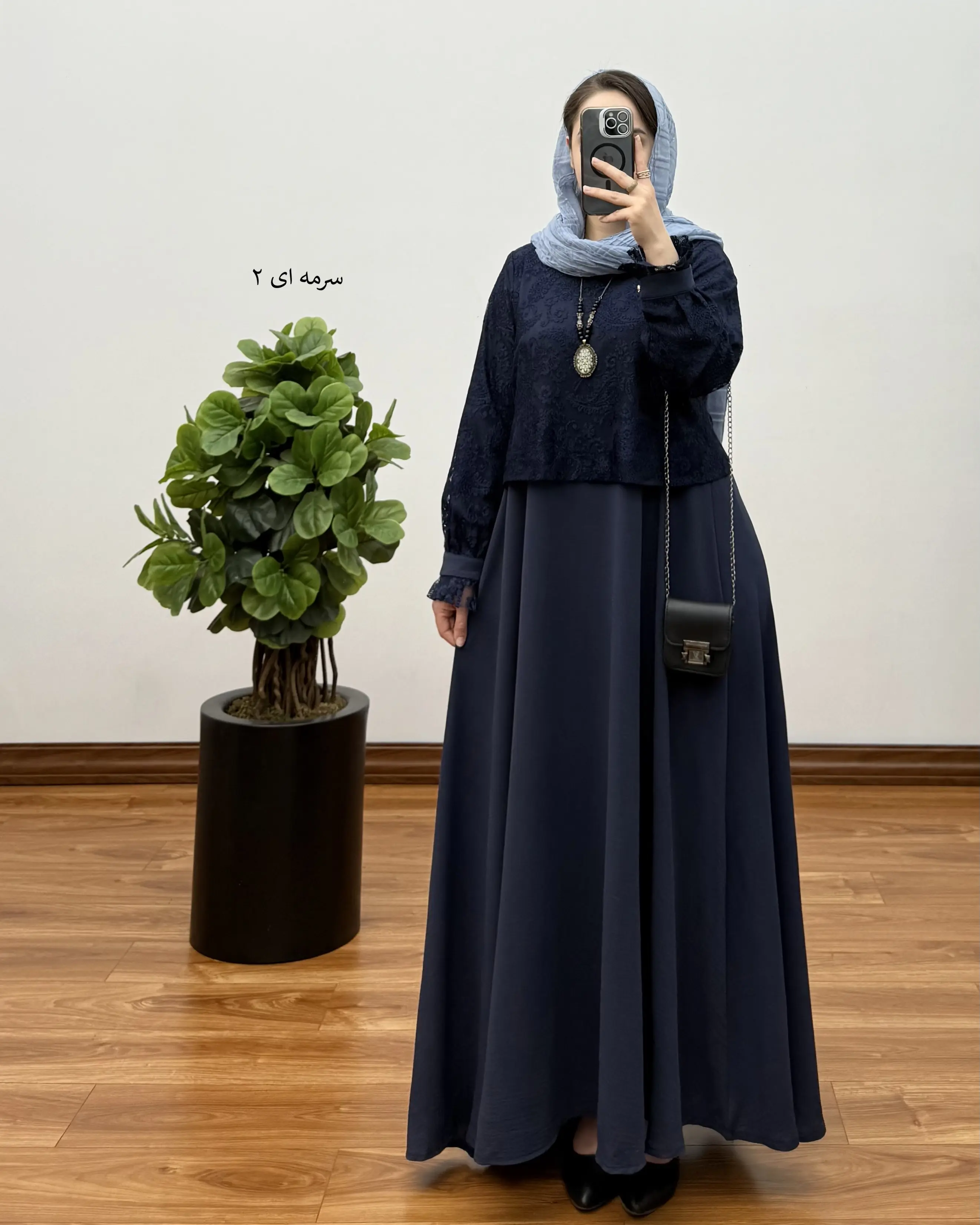 پیراهن مانتویی تمام کلوش مهیاس