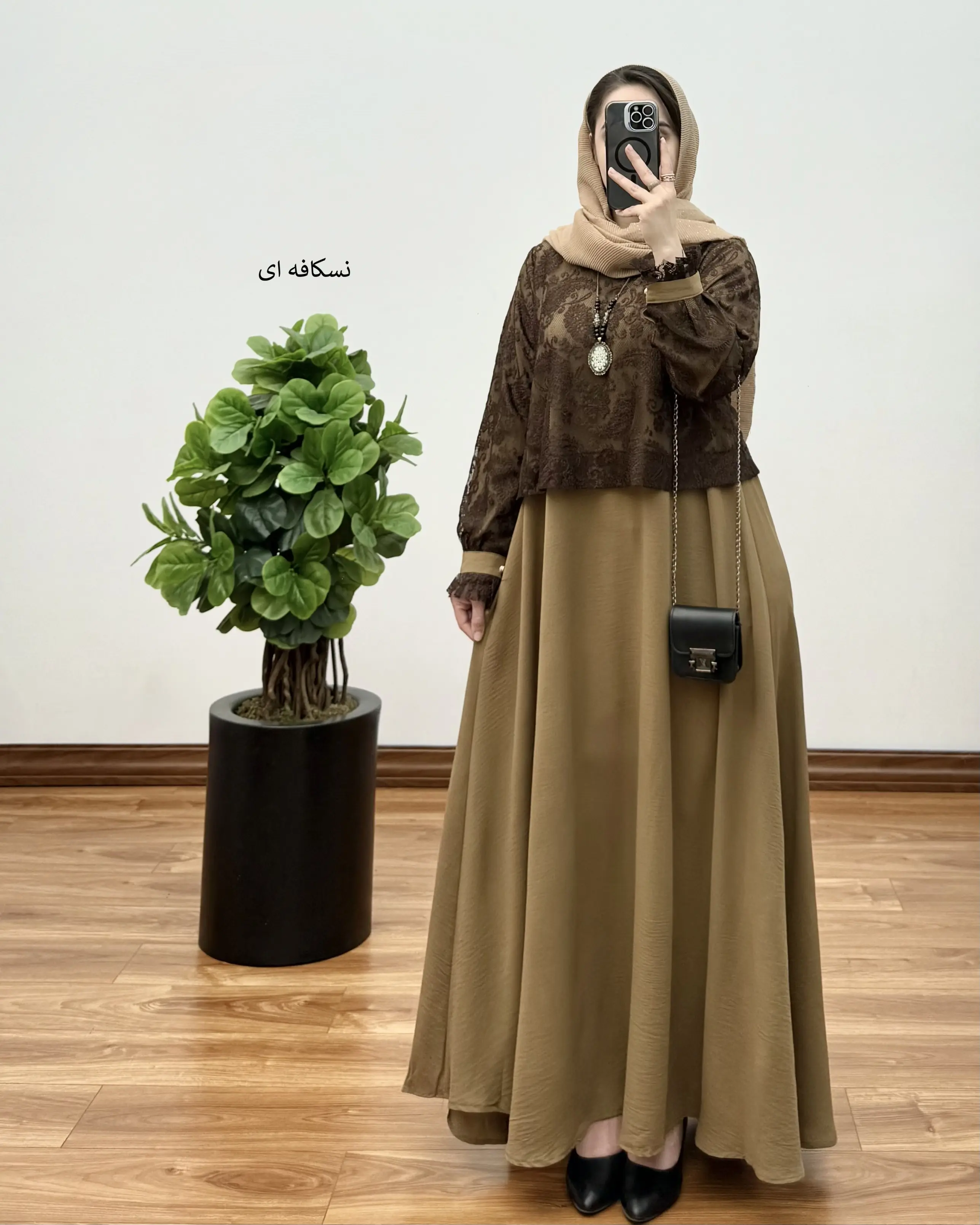 پیراهن مانتویی تمام کلوش مهیاس