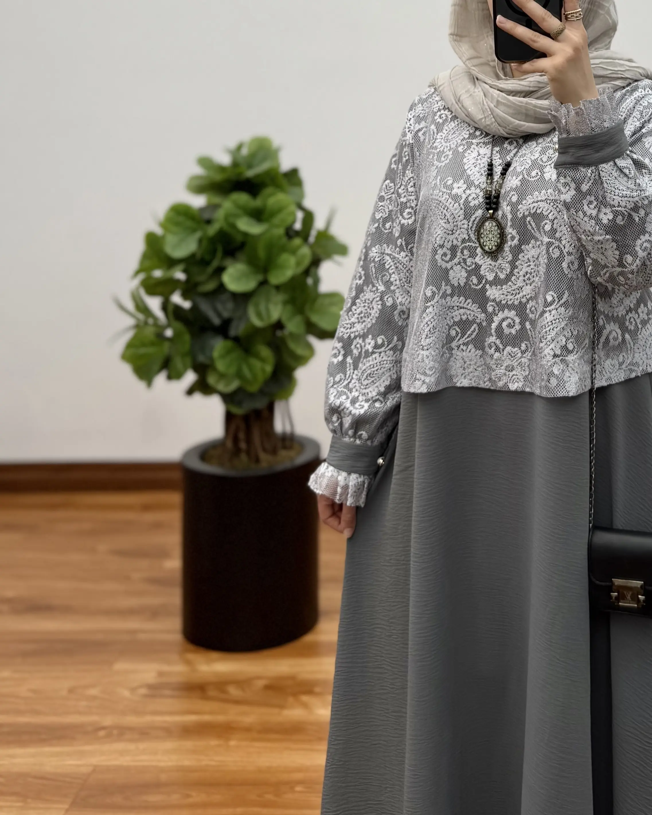 پیراهن مانتویی تمام کلوش مهیاس