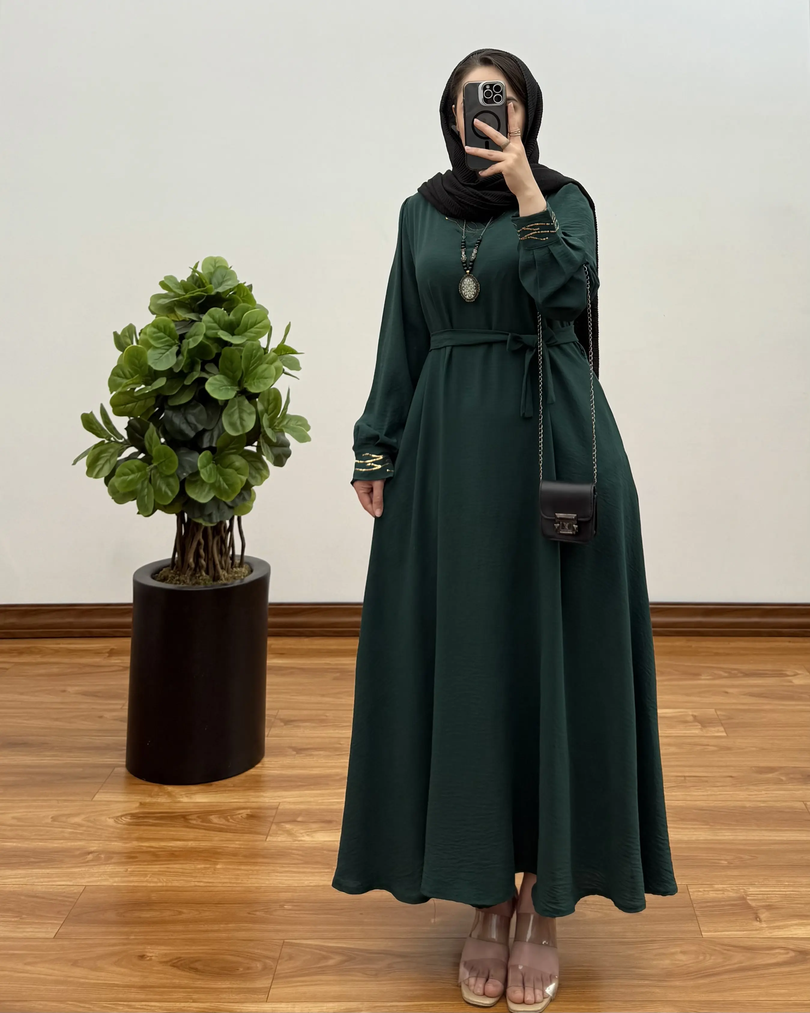 پیراهن مانتویی سوپر کلوش پولکی