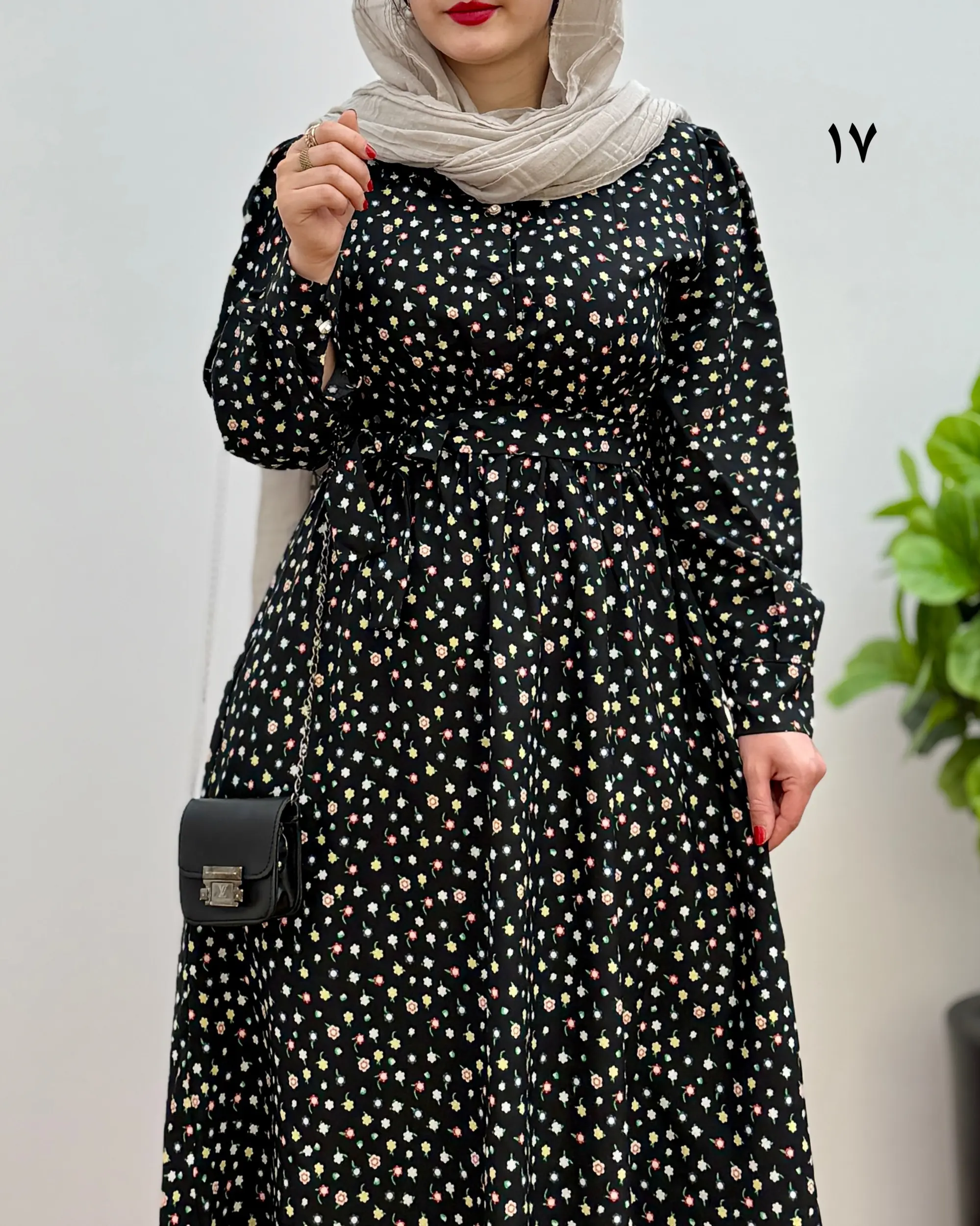 پیراهن ساحلی کرپ گلدار مدل بهار