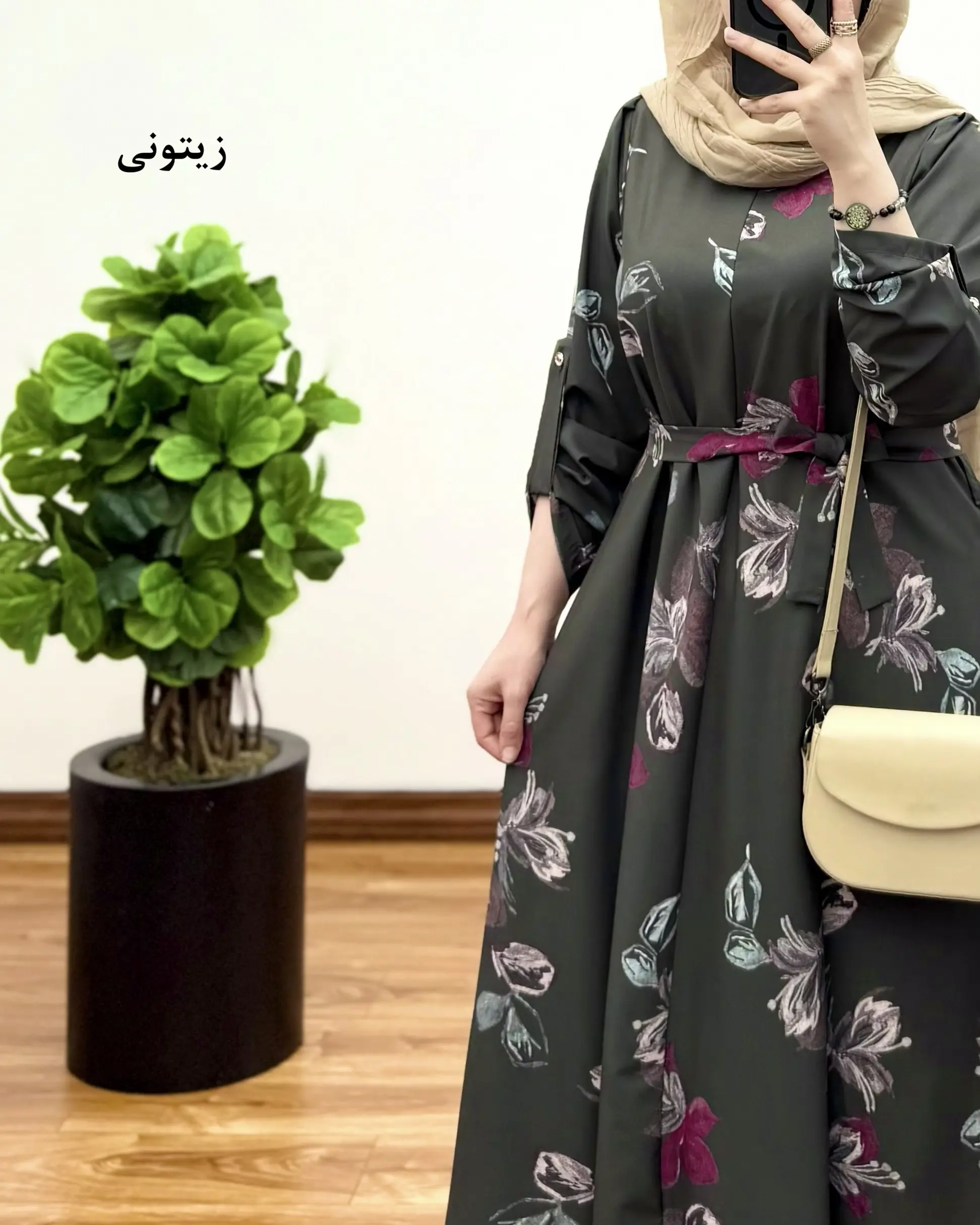 پیراهن مانتویی تمام کلوش رها