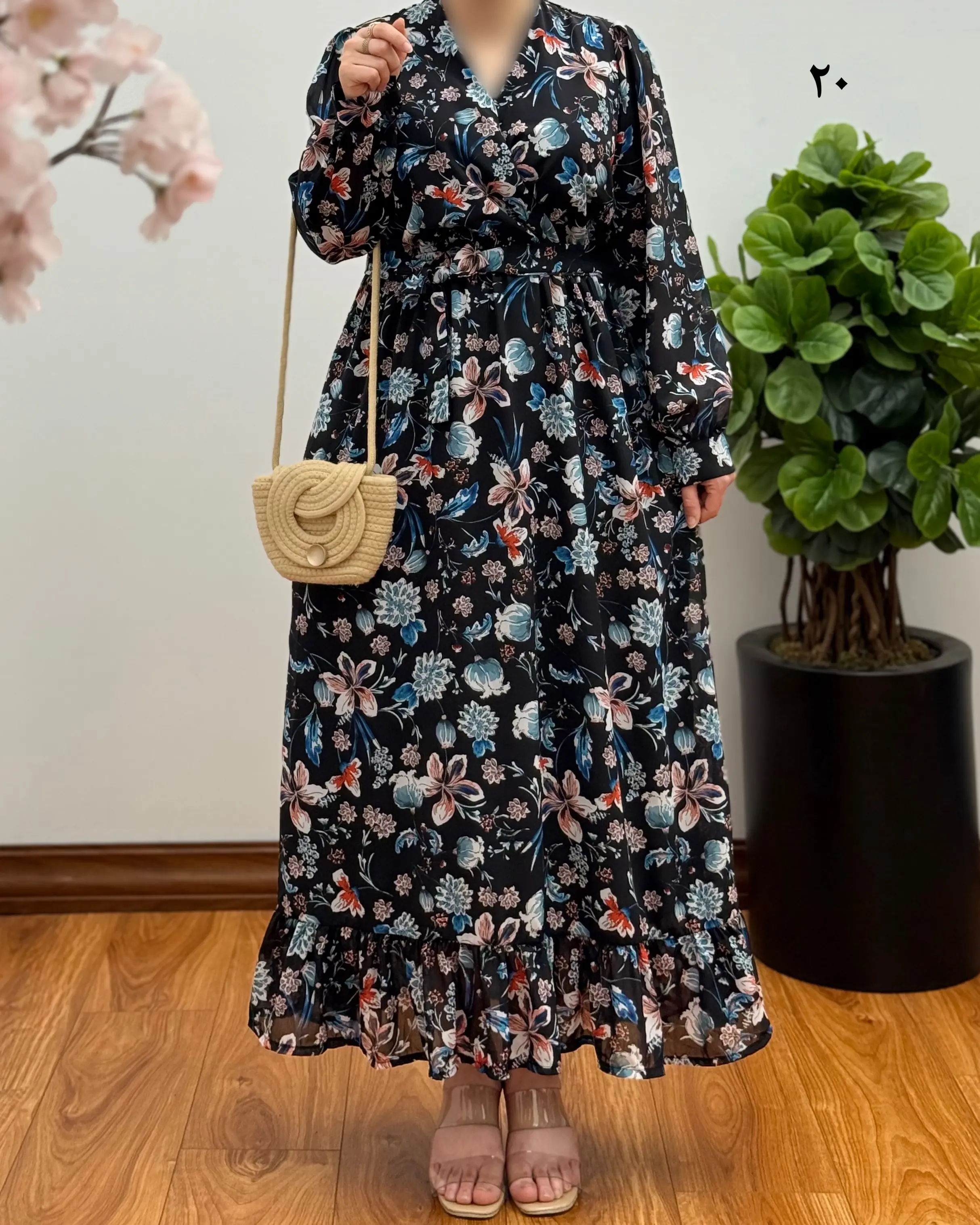 پیراهن مجلسی حریر مدل کاملیا