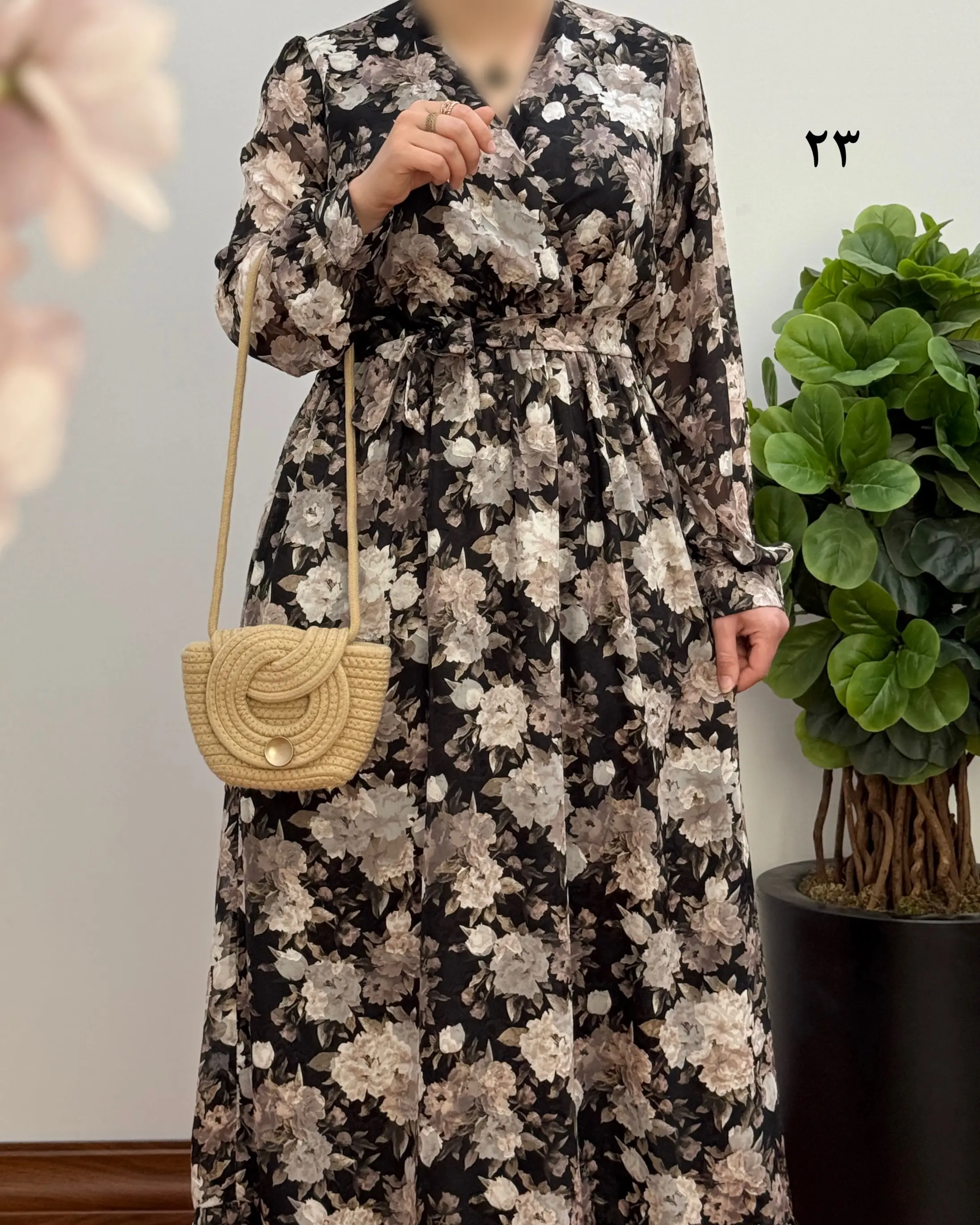 پیراهن مجلسی حریر مدل کاملیا