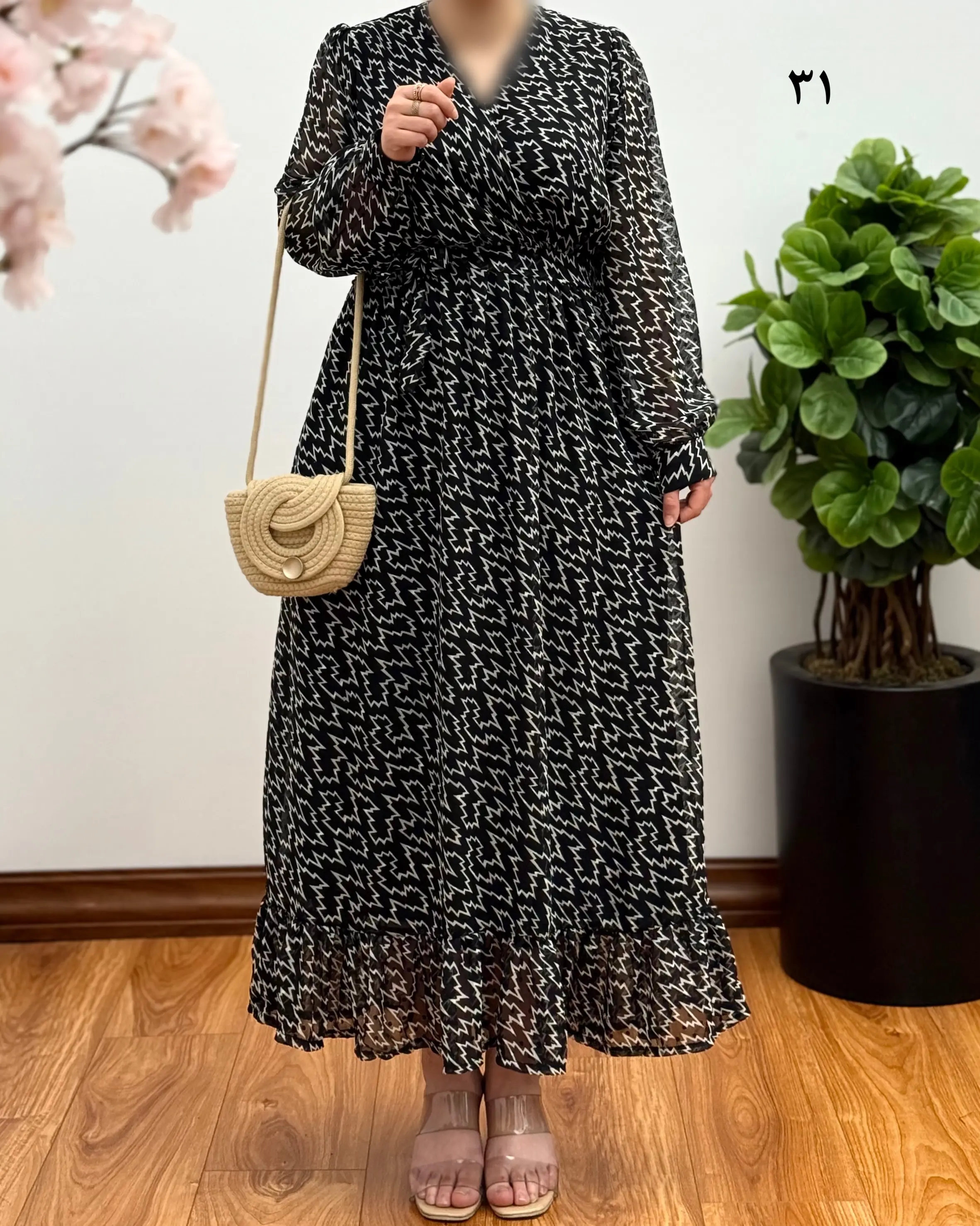 پیراهن مجلسی حریر مدل کاملیا