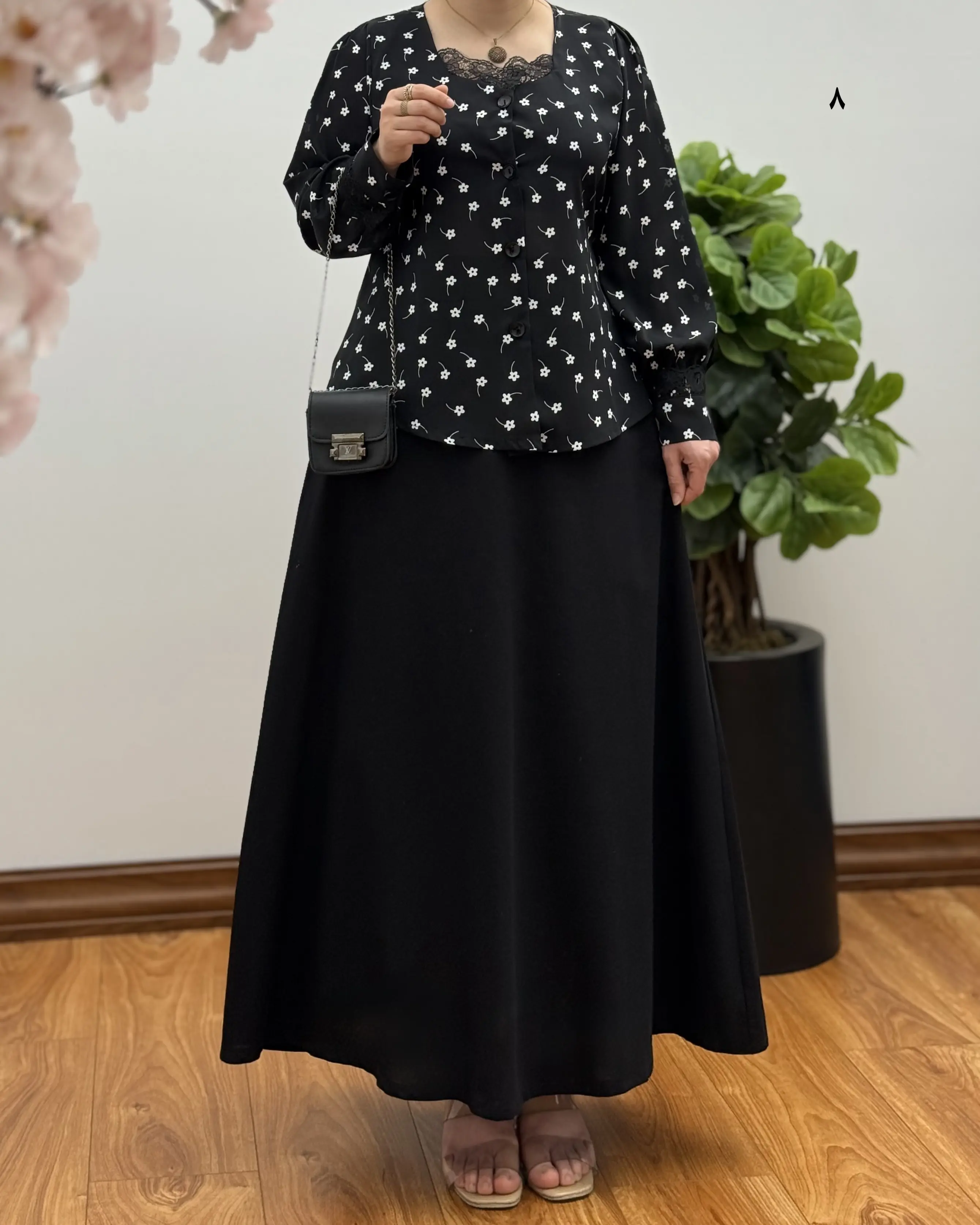 ست شومیز دامن دخترانه مزونی مدل الیزه