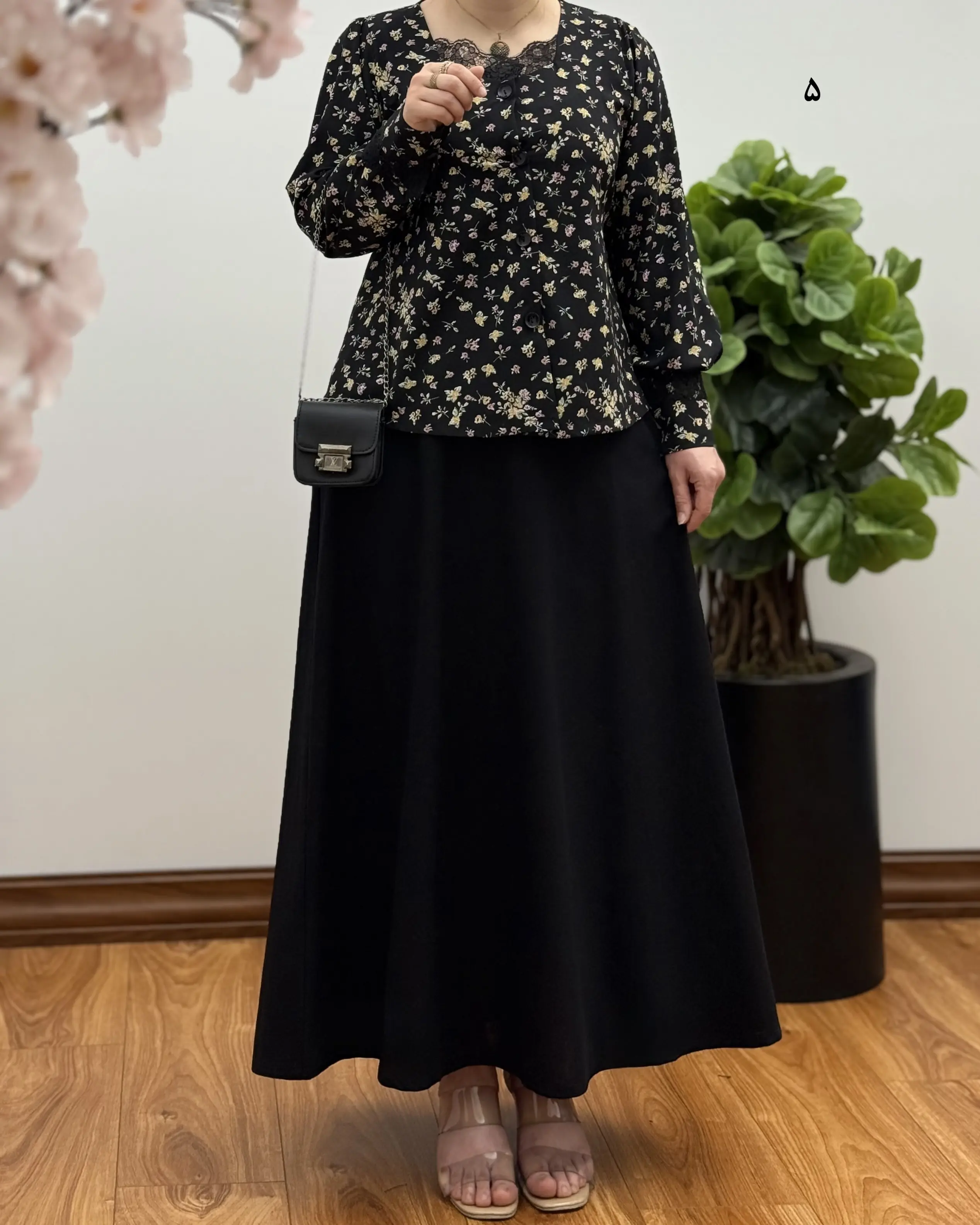 ست شومیز دامن دخترانه مزونی مدل الیزه