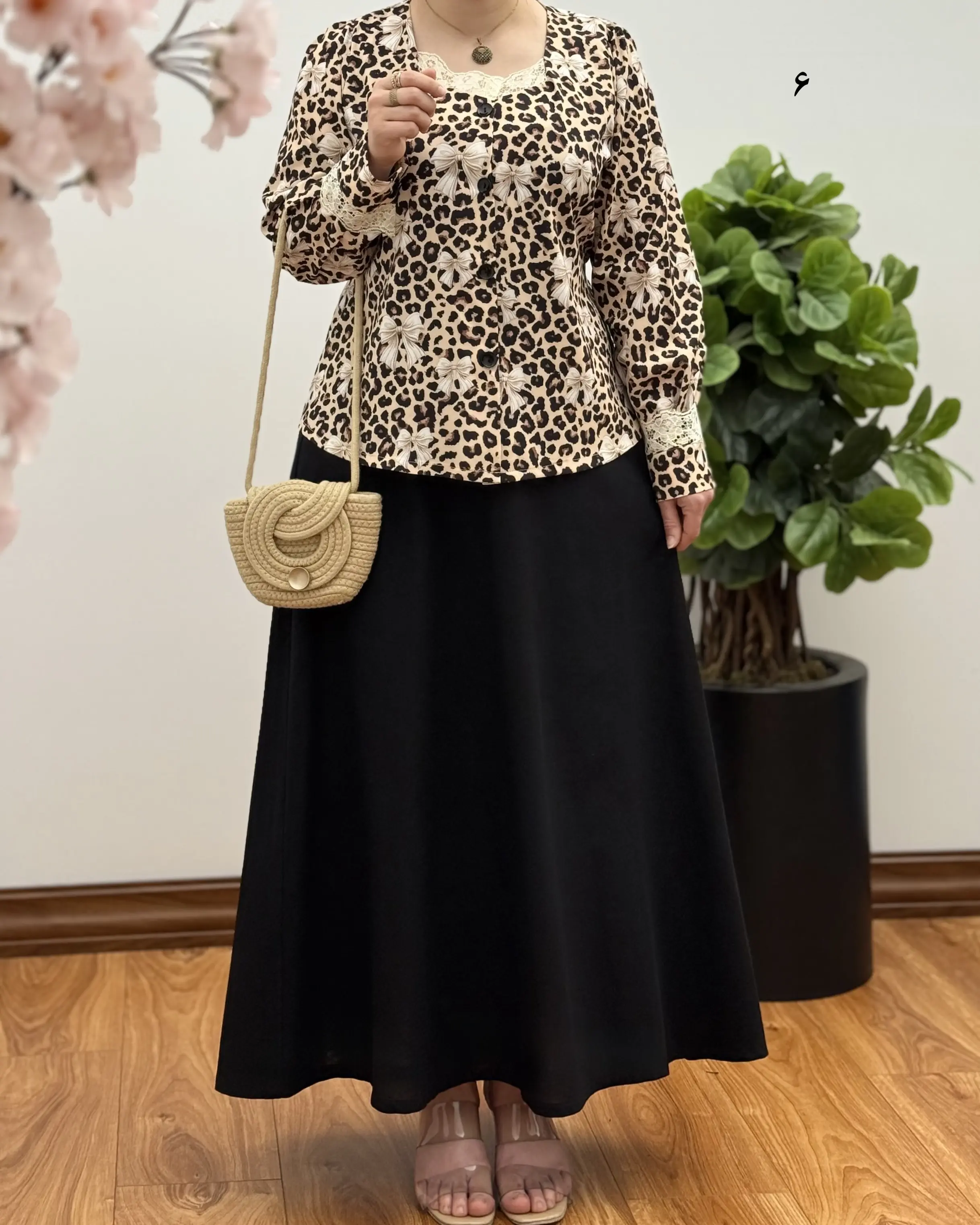 ست شومیز دامن دخترانه مزونی مدل الیزه