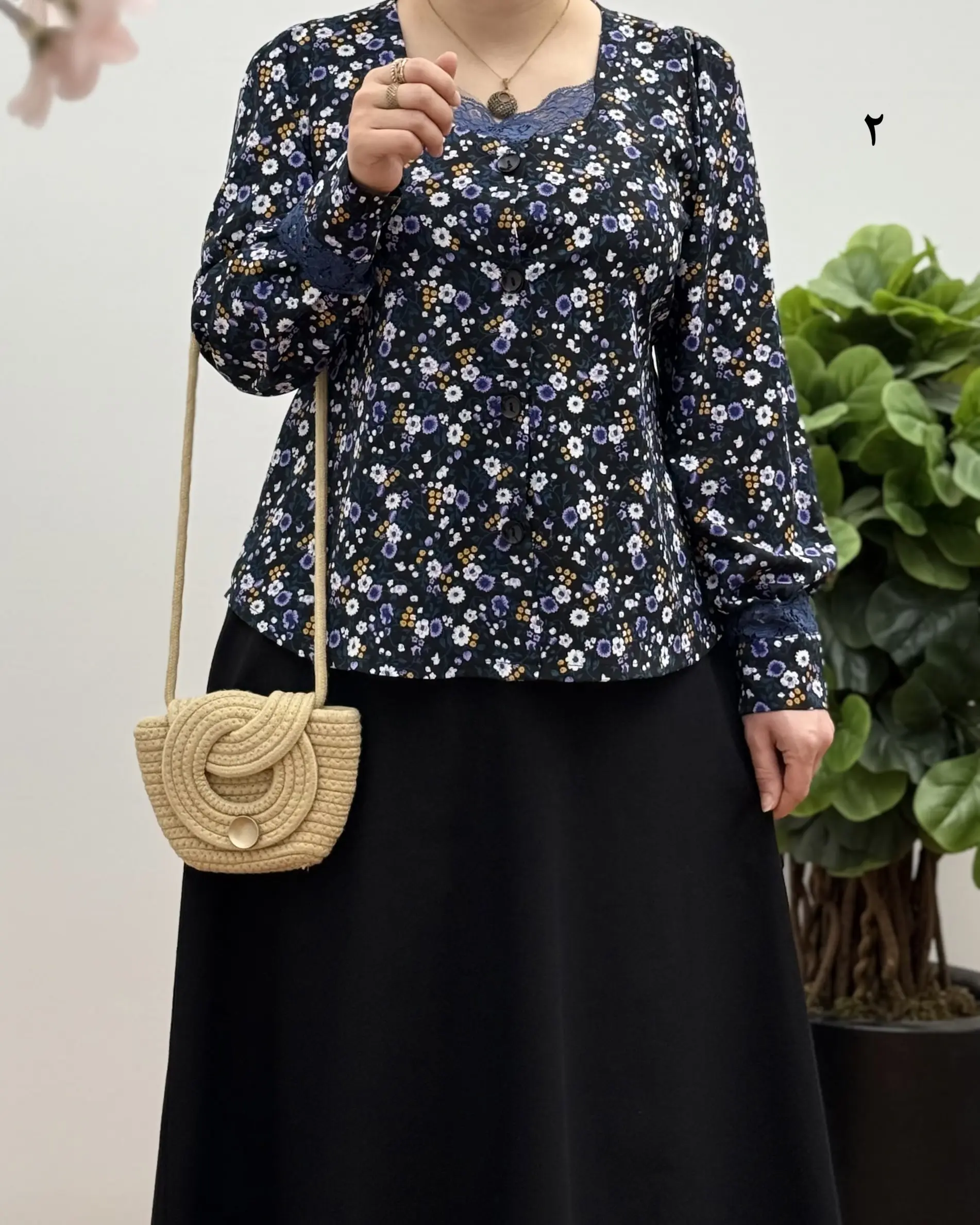 ست شومیز دامن دخترانه مزونی مدل الیزه