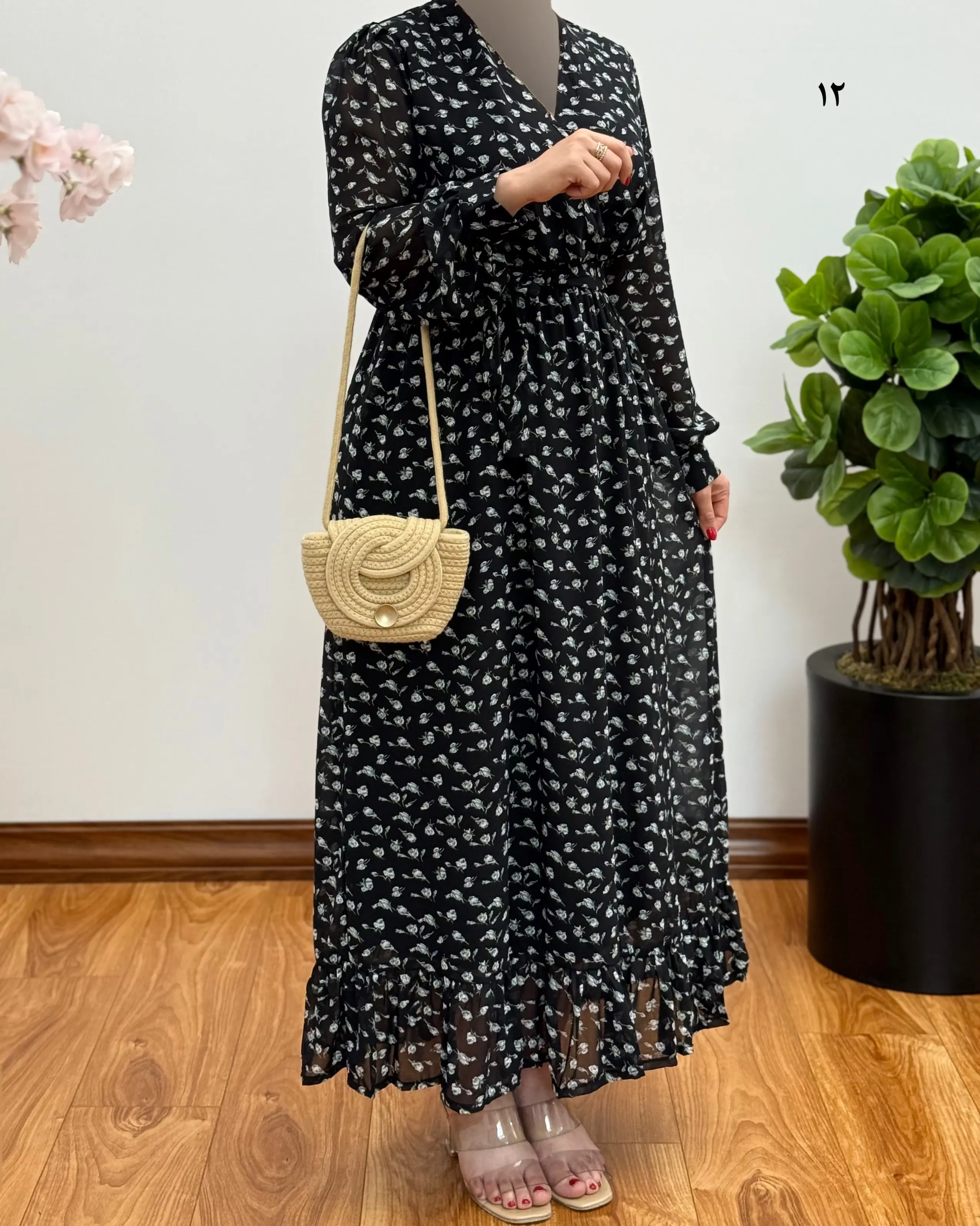 پیراهن مجلسی حریر مدل کاملیا