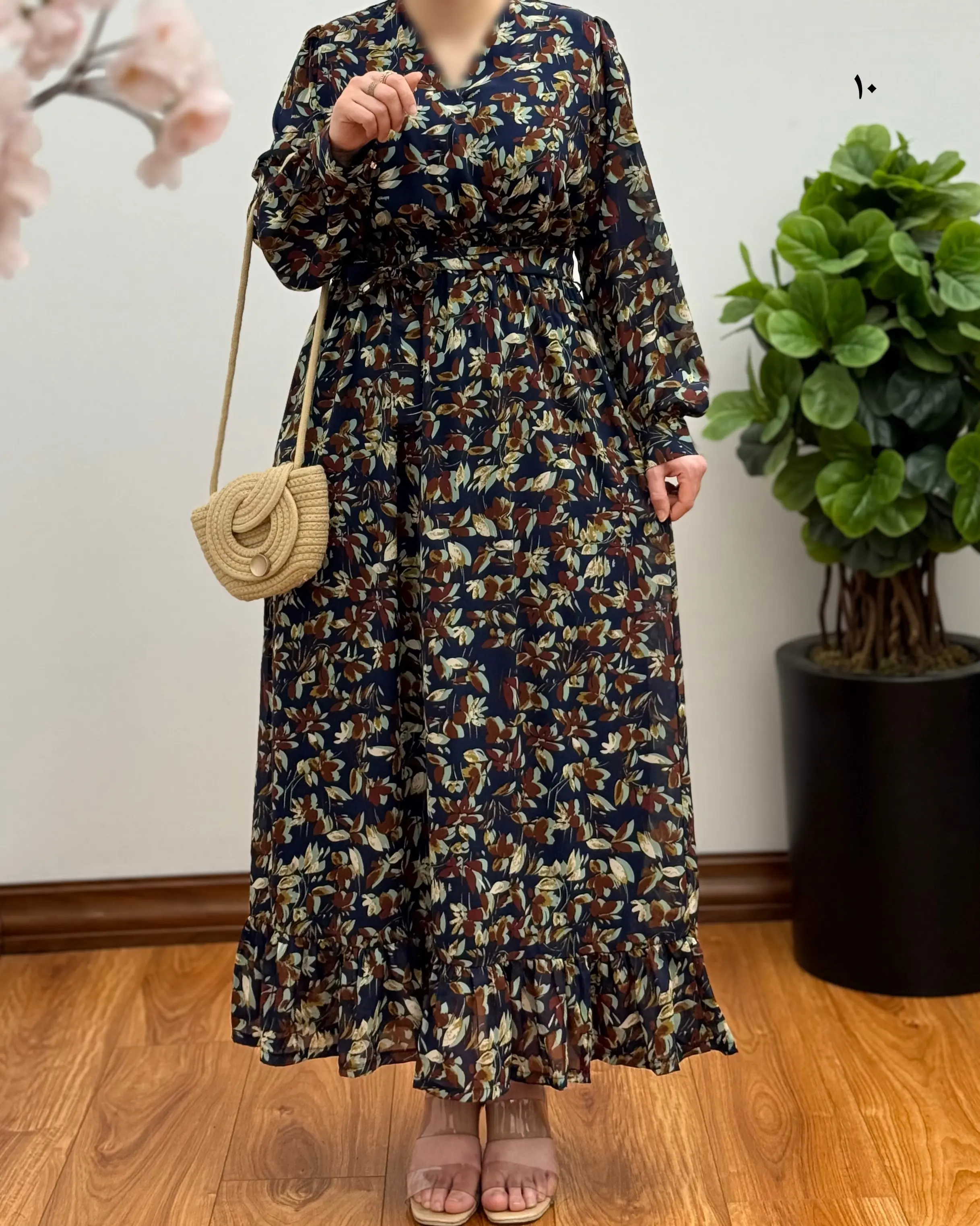 پیراهن مجلسی حریر مدل کاملیا