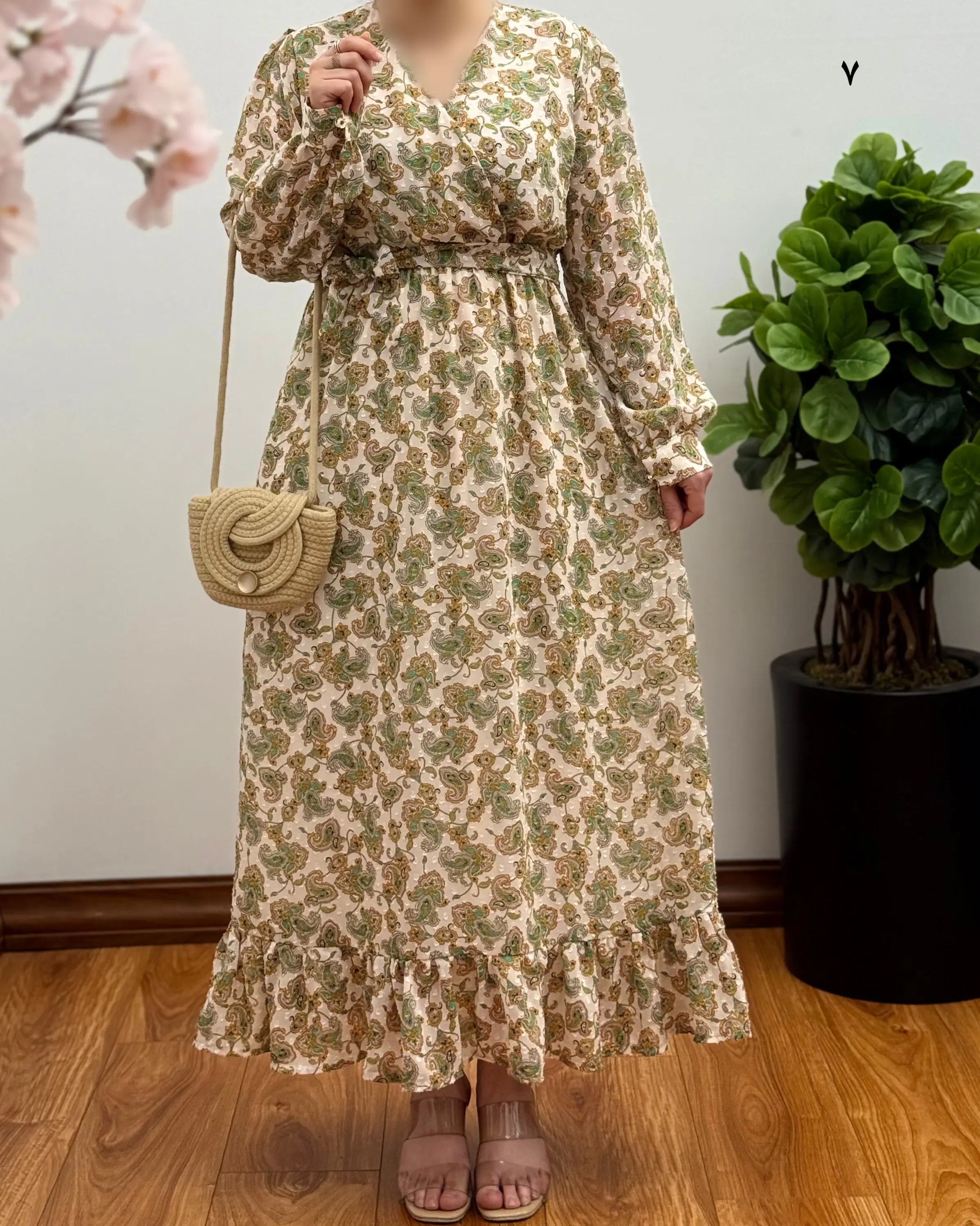 پیراهن مجلسی حریر مدل کاملیا