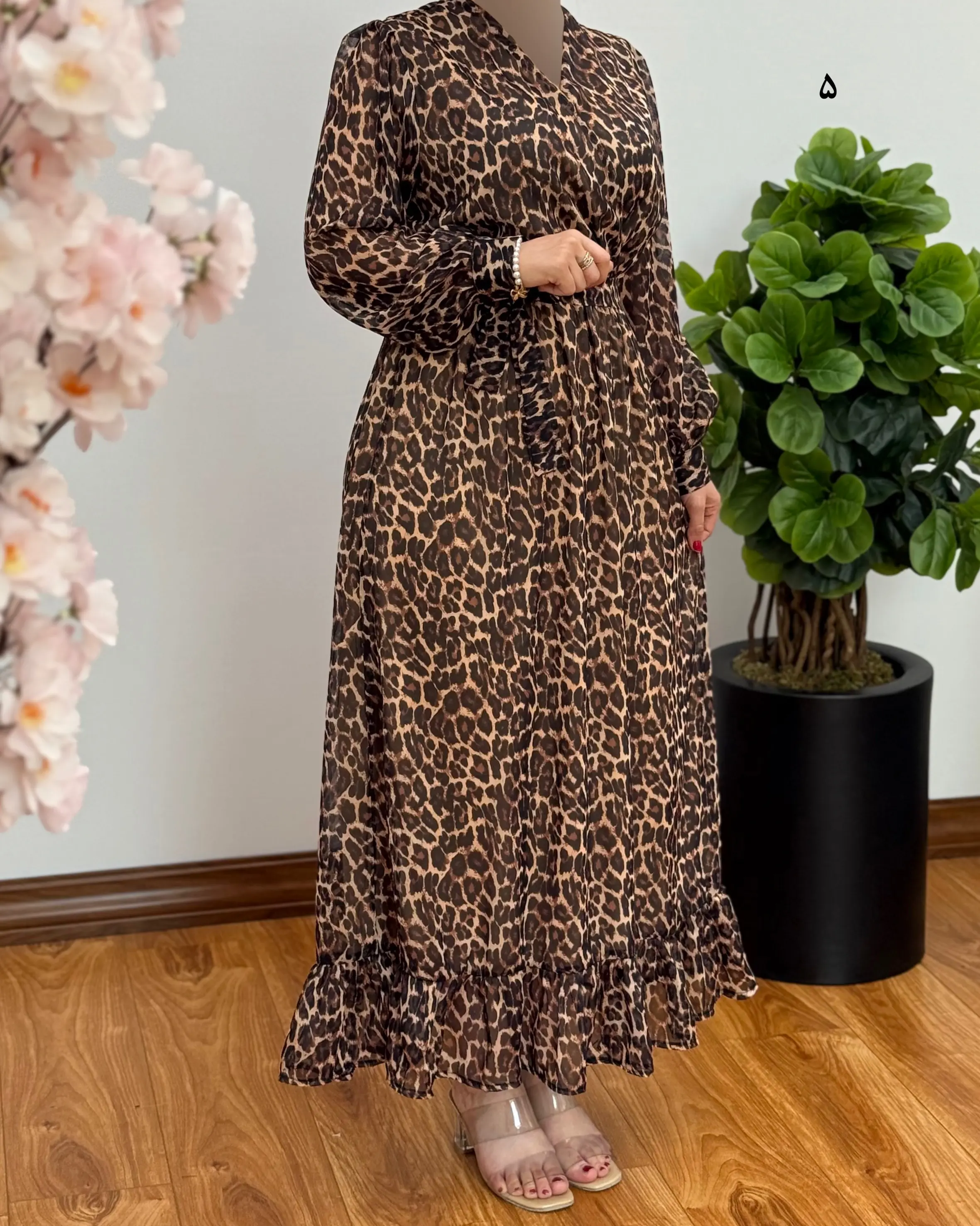 پیراهن مجلسی حریر مدل کاملیا