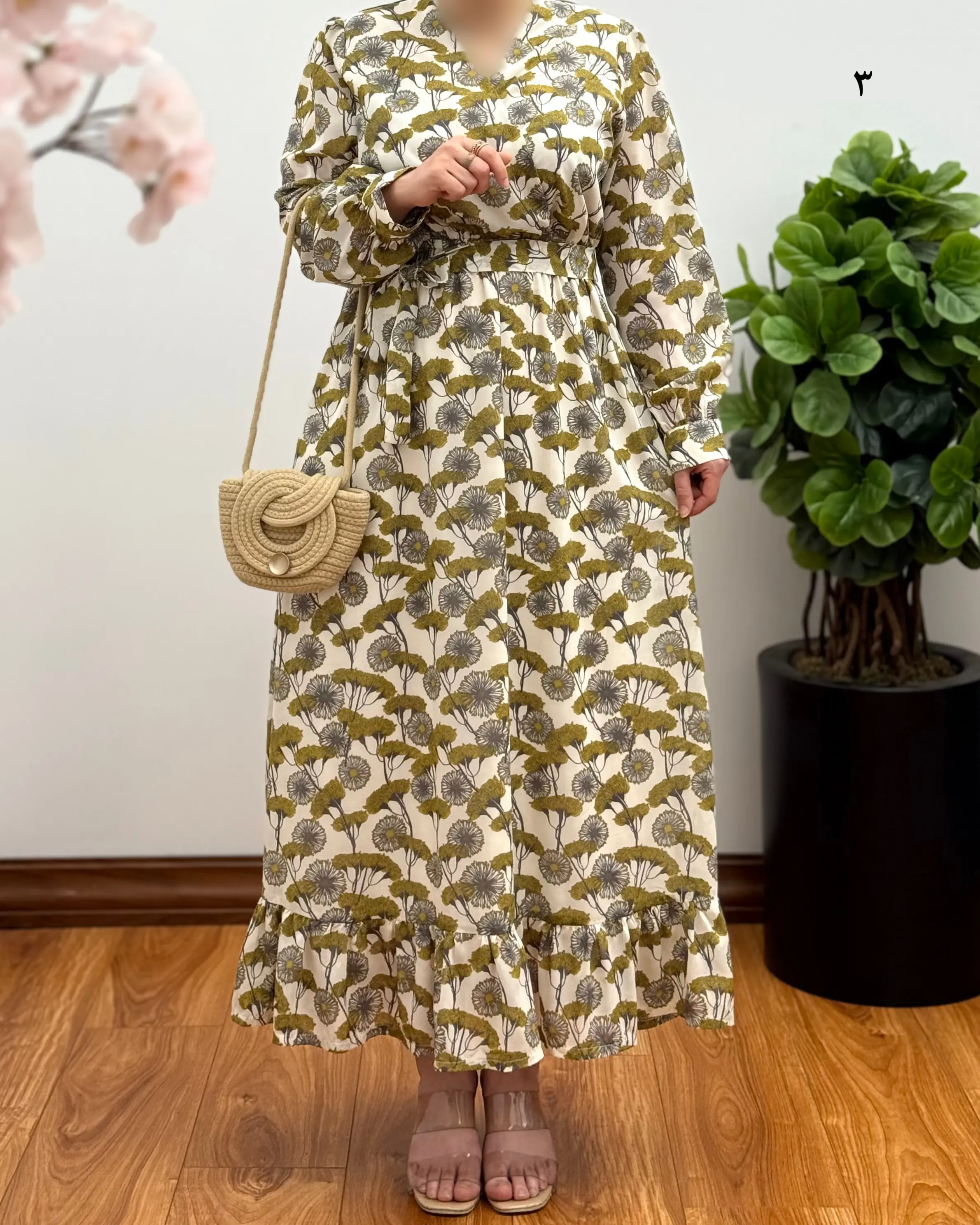 پیراهن مجلسی حریر مدل کاملیا