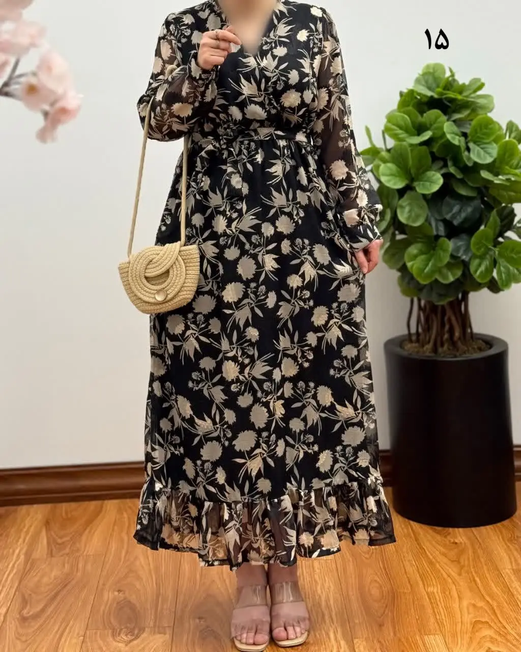 پیراهن مجلسی حریر مدل کاملیا