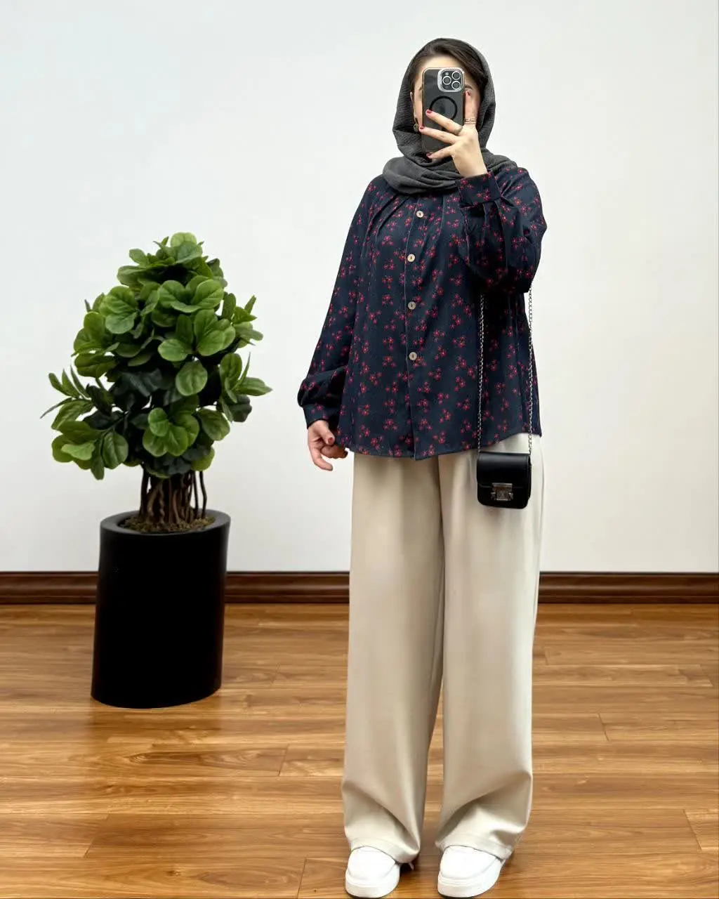 ​ شومیز دکمه دار آستین مچی پینترستی